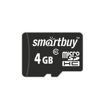 "Карта памяти Smartbuy micro SDHC 4 GB Class 10 +адаптер"