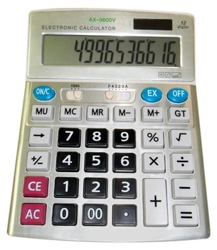 Калькулятор процентов AX-9800V