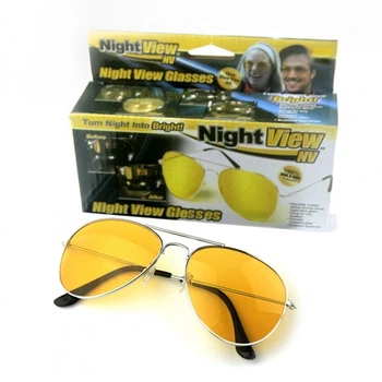 Очки для водителей антибликовые антифары день/ночь Night View Glasses Pro антиблик Желтый