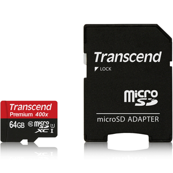 Карта памяти Transcend microSDXC 64GB UHS-I U1 C10 (TS64GUSDU1)
