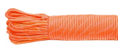 Паракорд светоотражающий sofit orange #r3345, Paracord Type III reflective (10 метров)