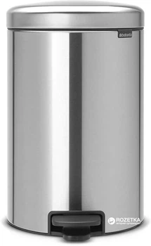 Відро для сміття Brabantia Pedal Bin 20 л Matt Steel (111907)