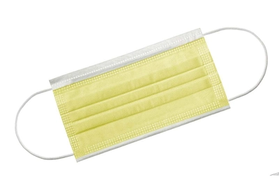 Хірургічні маски Prestige Line - 50 шт/уп, жовті