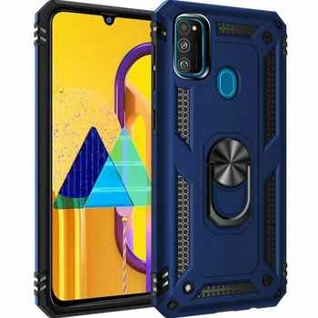 Протиударний чохол з підставкою Deexe Armor Case для Samsung Galaxy M30s (M307) - Blue