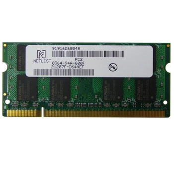 Оперативна пам'ять Netlist SODIMM DDR2 2Gb 667MHz PC2-5300 (NL8256421207F-D53MHC) Refurbished Excellent