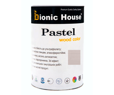 Фарба для дерева PASTEL Wood Color Bionic-House 0,8 л Грей Р217