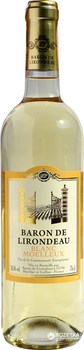 Вино Baron de Lirondeau біле напівсолодке 0.75 л (3107874906128)