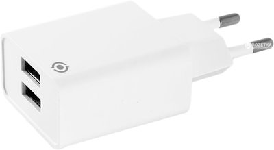 Мережевий зарядний пристрій Piko TC-242 2 USB 2.4 A White (1283126477560)