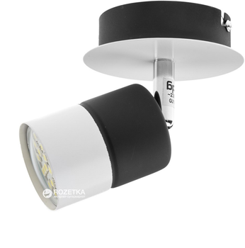 Светильник спот Brille HTL-183/1 GU10 BK+WH (26-719)