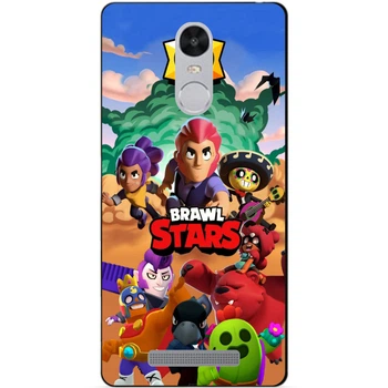 Силиконовый бампер чехол Candy для Xiaomi Redmi Note 3 с рисунком Brawl Stars