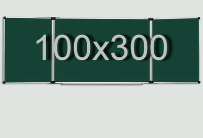 Доска UkrBoards меловая магнитная в алюминиевой раме 100x300 см