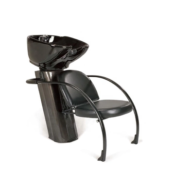 Мойка парикмахерская керамическая с креслом, черная (1027) (0087305)