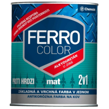 Краска Chemolak "Ferro color" 0,75 л. матовая черная