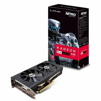 Видеокарта Sapphire Radeon RX 480 Nitro+ OC 8GB GDDR5 (256bit) (1208/8000) (DVI, 2 x HDMI, 2 x DisplayPort) (11260-01-20G) Б/У