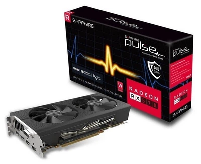Видеокарта Sapphire Radeon RX 570 Pulse 4GB GDDR5 (256bit) (1284/7000) (DVI, 2 x HDMI, 2 x DisplayPort) (11266-04-20G) Б/У