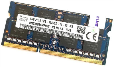 Оперативная память для ноутбука Hynix SODIMM DDR3 8Gb 1600MHz 12800s 2R8 CL11 (HMT41GS6MFR8C-PB N0 AA) Б/У