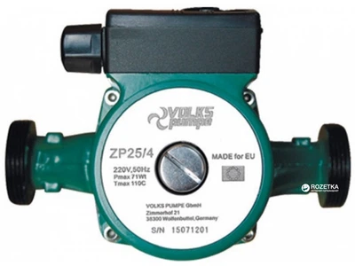 Насос циркуляційний VOLKS Pumpe ZP25/4 130 мм (8694900303137)