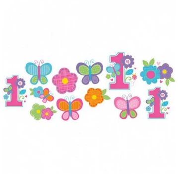 Фігурки для декору 1-st Birthday girl 12шт/уп 190281
