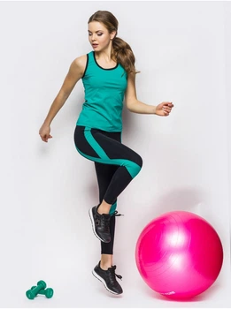 Спортивный комплект женский (майка и леггинсы) Go Fitness 70009/1 размер 50-52