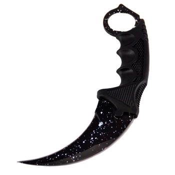 Сувенирный Нож GameStyle Геймерский Керамбит Нож CS GO Pro Black Космическая Пыль (4209)