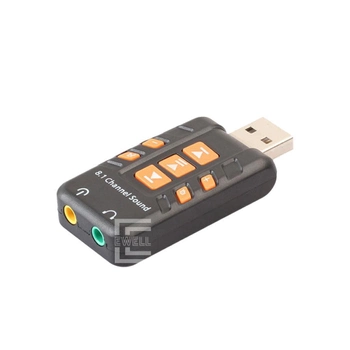 Звуковая карта Ewell USB-SOUND Virtual 8.1 Channel (EW071)