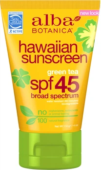 Восстанавливающий солнцезащитный лосьон Alba Botanica Гавайский SPF-45 113 г (724742008277)