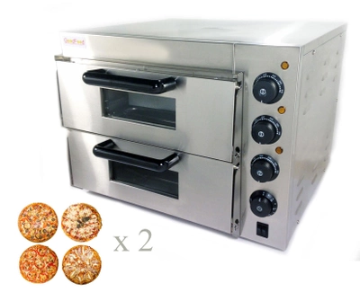 Печь для пиццы 4+4х20 электрическая GoodFood PO2