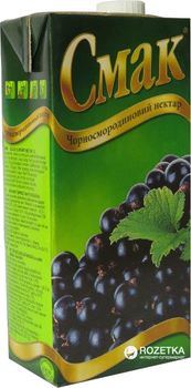 Упаковка нектару Смак Чорносмородиновий 1 л х 12 шт. (4820001471106)