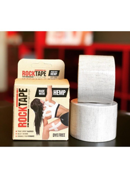 Кинезио тейп на конопляной основе (Кинезиологический тейп) RockTape Hemp Natural 5м*5см