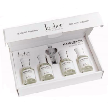 Летокс для восстановление волос с кератином Lecher Hair Letox cream elixir 4 шт x 50 мл