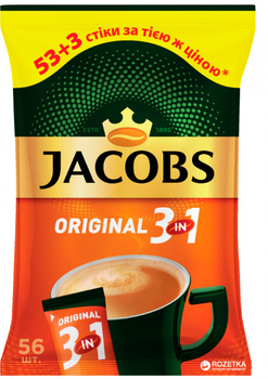 Кофейный напиток Jacobs 3 in 1 Original 56 x 12 г (4820206290663)