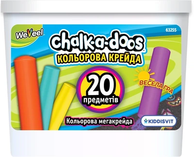 Набор Scentos цветных мегамелков для рисования в ведерке 20 шт (EK22281330)