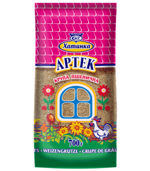 Крупа пшеничная "Артек" из твердой пшеницы 700г ТМ"Хатинка"