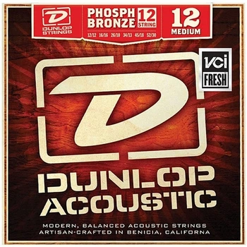Струны для акустических гитар Dunlop DAP1252J Phosphor Bronze Medium-12 (12-52)