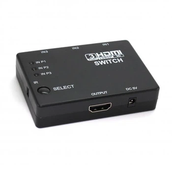 HDMI switcher переключатель HS35 на 3 порта HDMI с пультом ДУ