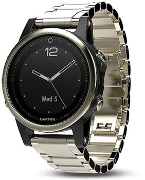 Спортивные часы Garmin Fenix 5S Sapphire Champagne with Metal Band (010-01685-15)