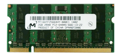 Модуль памяти SO-DIMM 2GB/800 DDR2 PC6400 Micron (MT16HTF25664HY-800E1) - Refubrished
