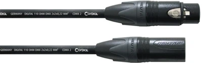 DMX кабель Cordial Neutrik XLR female 5-pole / XLR male 5-pole 20 м Black (CDX 20-2)