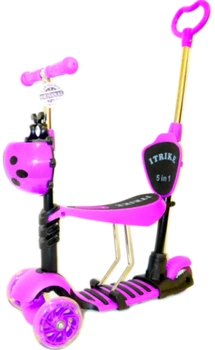 Самокат 5 в 1 iTrike Maxi Фіолетовий (147182) (JR 3-026-B violet) (6903158763015)