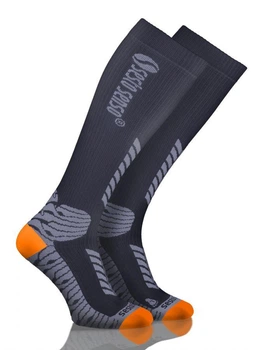 Спортивные компрессионные гольфы Sesto Senso Sport Kompression 35-38 Черные