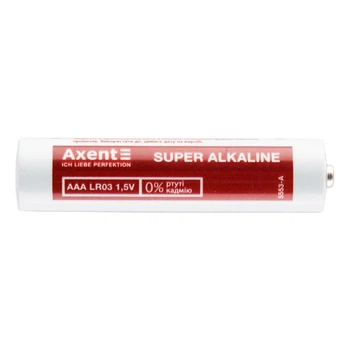 Батарейка щелочная ААА LR03 1.5V комплект 4 штуки Axent 5553-A, 15868