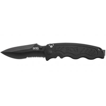 Ніж SOG Zoom Black Blade Serrated (ZM1016-BX)