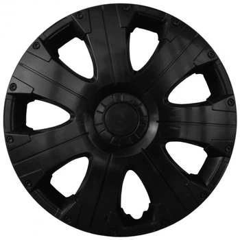 Автомобільні ковпаки Kenguru Ultra R15 4 шт Чорні