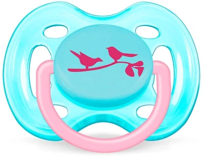 Пустышка Avent для девочек Freeflow 1шт. 0+