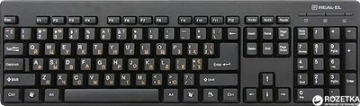 Клавиатура проводная Real-El Standard 502 USB (EL123100023)