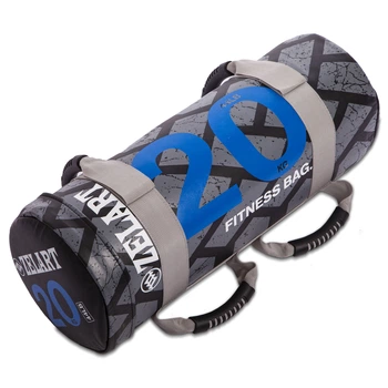Мешок утяжелитель 20 кг для фитнеса и кроссфита Power Bag Zelart FI-0899-20 черный-голубой