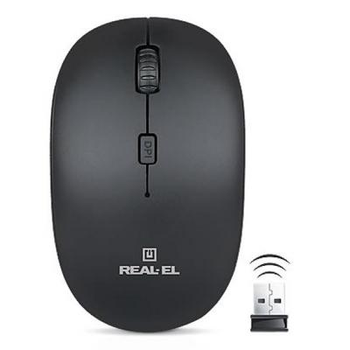 Мышка REAL-EL RM-301 black