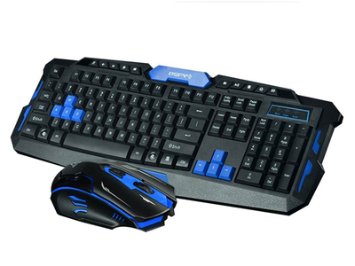 Беспроводная игровая компьютерная клавиатура и мышь Keyboard с USB интерфейсом (VB163253)