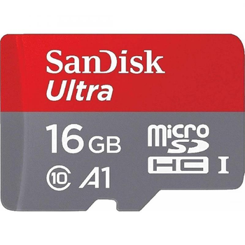 Карта памяти MicroSDHC 16GB UHS-I Class 10 SanDisk Ultra R98MB/s (SDSQUAR-016G-GN6MN)