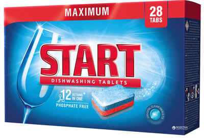 Таблетки для посудомийної машини Start Maximum 28 шт (4820207100060)